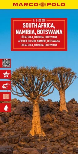 Abbildung von MARCO POLO Reisekarte Südafrika, Namibia, Botswana 1:2,4 Mio. | 10. Auflage | 2026 | beck-shop.de