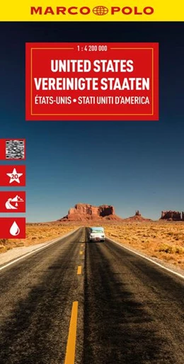 Abbildung von MARCO POLO Reisekarte Vereinigte Staaten 1:4,2 Mio. | 12. Auflage | 2025 | beck-shop.de