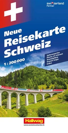 Abbildung von Hallwag Strassenkarte Reisekarte Schweiz 1:200.000 | 8. Auflage | 2025 | beck-shop.de