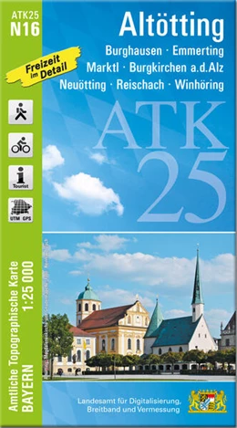 Abbildung von Landesamt für Digitalisierung | ATK25-N16 Altötting (Amtliche Topographische Karte 1:25000) | 1. Auflage | 2024 | beck-shop.de