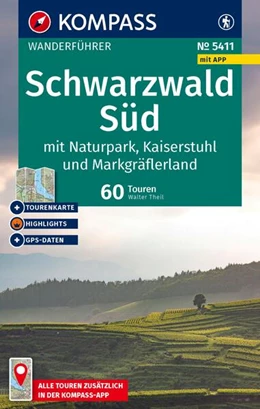 Abbildung von Theil | KOMPASS Wanderführer Schwarzwald Süd mit Naturpark, Kaiserstuhl und Markgräflerland, 60 Touren mit Extra-Tourenkarte | 2. Auflage | 2025 | beck-shop.de