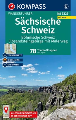 Abbildung von Aigner | KOMPASS Wanderführer Sächsische Schweiz, Böhmische Schweiz, Elbsandsteingebirge mit Malerweg, 78 Touren/Etappen mit Extra-Tourenkarte | 1. Auflage | 2025 | beck-shop.de