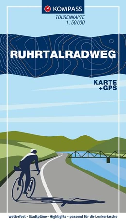 Abbildung von KOMPASS Fahrrad-Tourenkarte Ruhrtalradweg 1:50.000 | 2. Auflage | 2025 | beck-shop.de