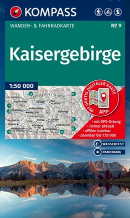Abbildung von KOMPASS Wanderkarte 9 Kaisergebirge 1:50.000 | 2. Auflage | 2025 | beck-shop.de