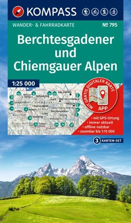 Abbildung von KOMPASS Wanderkarten-Set 795 Berchtesgadener und Chiemgauer Alpen (3 Karten) 1:25.000 | 1. Auflage | 2025 | beck-shop.de