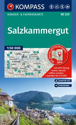 Abbildung von KOMPASS Wanderkarten-Set 229 Salzkammergut (2 Karten) 1:50.000 | 2. Auflage | 2025 | beck-shop.de