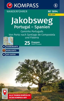 Abbildung von Schwänz | KOMPASS Wanderführer Jakobsweg Portugal - Spanien, 25 Etappen mit Extra-Tourenkarte | 2. Auflage | 2025 | beck-shop.de