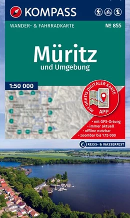 Abbildung von KOMPASS Wanderkarten-Set 855 Müritz und Umgebung (2 Karten) 1:50.000 | 3. Auflage | 2025 | beck-shop.de