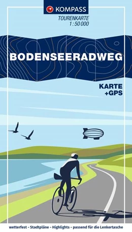 Abbildung von KOMPASS Fahrrad-Tourenkarte Bodenseeradweg 1:50.000 | 2. Auflage | 2025 | beck-shop.de