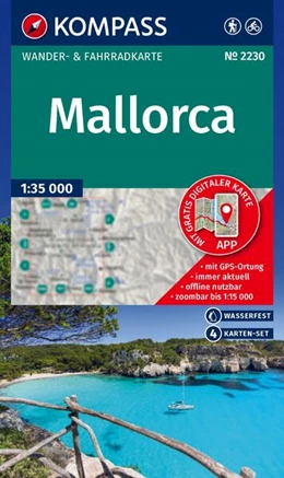 Abbildung von KOMPASS Wanderkarten-Set 2230 Mallorca (4 Karten) 1:35.000 | 2. Auflage | 2025 | beck-shop.de