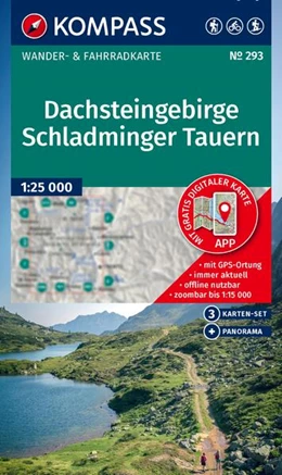 Abbildung von KOMPASS Wanderkarten-Set 293 Dachsteingebirge, Schladminger Tauern (3 Karten) 1:25.000 | 2. Auflage | 2025 | beck-shop.de