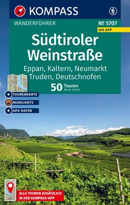 Abbildung von Zahel | KOMPASS Wanderführer Südtiroler Weinstraße, 50 Touren mit Extra-Tourenkarte | 2. Auflage | 2025 | beck-shop.de