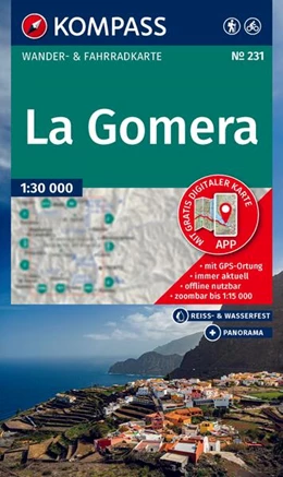 Abbildung von KOMPASS Wanderkarte 231 La Gomera 1:30.000 | 3. Auflage | 2025 | beck-shop.de