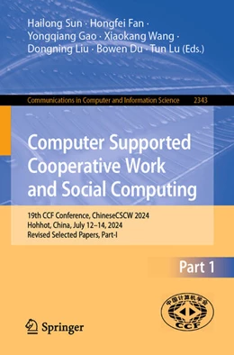 Abbildung von Sun / Fan | Computer Supported Cooperative Work and Social Computing | 1. Auflage | 2025 | beck-shop.de