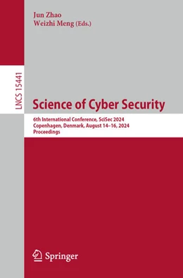 Abbildung von Zhao / Meng | Science of Cyber Security | 1. Auflage | 2025 | beck-shop.de
