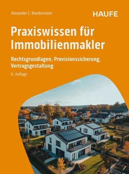 Abbildung von Blankenstein | Praxiswissen für Immobilienmakler | 6. Auflage | 2025 | beck-shop.de