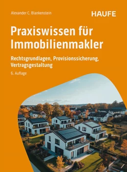 Abbildung von Blankenstein | Praxiswissen für Immobilienmakler | 6. Auflage | 2025 | beck-shop.de