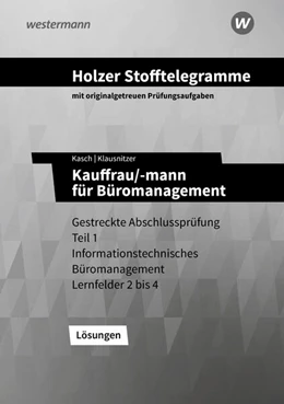 Abbildung von Klausnitzer / Kasch | Holzer Stofftelegramme Baden-Württemberg - Kauffrau/-mann für Büromanagement | 9. Auflage | 2025 | beck-shop.de