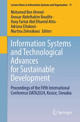 Abbildung von Ben Ahmed / Boudhir | Information Systems and Technological Advances for Sustainable Development | 1. Auflage | 2024 | beck-shop.de