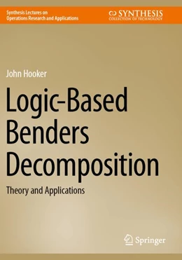 Abbildung von Hooker | Logic-Based Benders Decomposition | 1. Auflage | 2024 | beck-shop.de