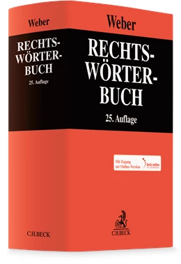 Abbildung von Weber | Rechtswörterbuch | 25. Auflage | 2025 | beck-shop.de