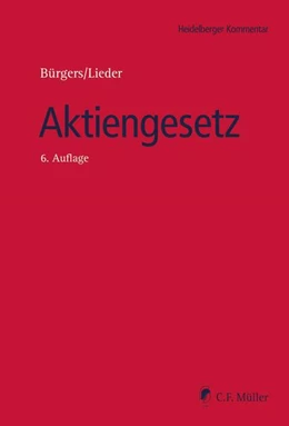 Abbildung von Bürgers / Lieder | Aktiengesetz | 6. Auflage | 2024 | beck-shop.de