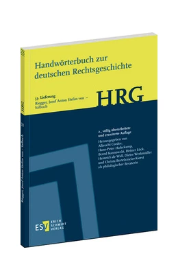 Abbildung von Cordes / Haferkamp | Handwörterbuch zur deutschen Rechtsgeschichte (HRG) – Lieferungsbezug – - - Lieferung 33: Riegger, Josef Anton Stefan von – Salbuch | 2. Auflage | 2025 | beck-shop.de