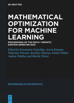 Abbildung von Kannan / Fackeldey | Mathematical Optimization for Machine Learning | 1. Auflage | 2025 | beck-shop.de