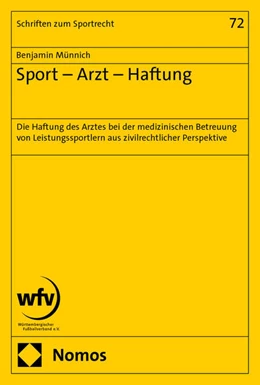 Abbildung von Münnich | Sport – Arzt – Haftung | 1. Auflage | 2025 | 72 | beck-shop.de