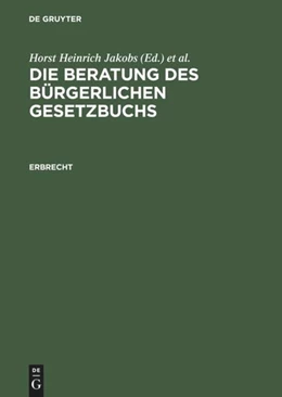 Abbildung von Jakobs / Schubert | Erbrecht | 1. Auflage | 2002 | beck-shop.de