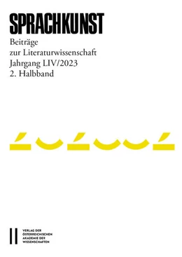 Abbildung von Höller / Leitgeb | Sprachkunst - Beiträge zur Literaturwissenschaft, Jahrgang LIV/2023, 2. Halbband | 1. Auflage | 2024 | beck-shop.de