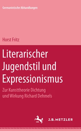 Abbildung von Fritz | Literarischer Jugendstil und Expressionismus | 1. Auflage | 2024 | beck-shop.de