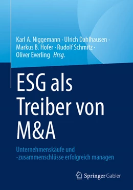 Abbildung von Niggemann / Dahlhausen | ESG als Treiber von M&A | 1. Auflage | 2024 | beck-shop.de