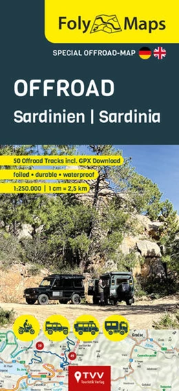 Abbildung von Bikerbetten - TVV Touristik Verlag GmbH | FolyMaps OFFROAD Sardinien 1:250 000 | 1. Auflage | 2025 | beck-shop.de