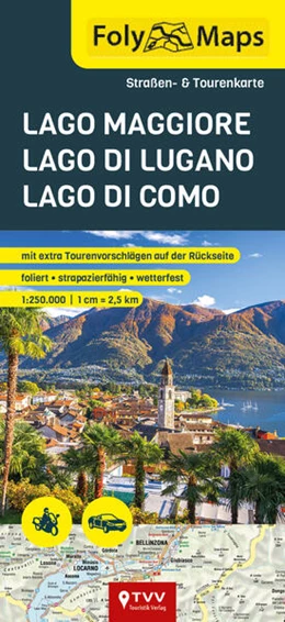 Abbildung von Bikerbetten - TVV Touristik Verlag GmbH / TVV Touristik Verlag GmbH | FolyMaps Lago Maggiore | Lago di Lugano | Lago di Como | 1. Auflage | 2025 | beck-shop.de
