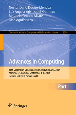 Abbildung von Duque-Méndez / Aristizábal-Quintero | Advances in Computing | 1. Auflage | 2024 | beck-shop.de