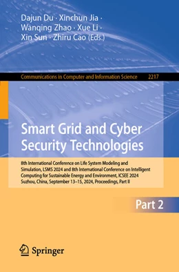 Abbildung von Du / Jia | Smart Grid and Cyber Security Technologies | 1. Auflage | 2024 | beck-shop.de