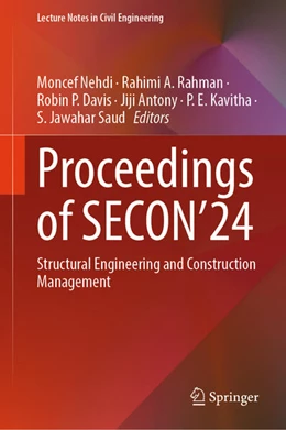 Abbildung von Nehdi / Rahman | Proceedings of SECON'24 | 1. Auflage | 2024 | beck-shop.de