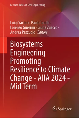 Abbildung von Sartori / Tarolli | Biosystems Engineering Promoting Resilience to Climate Change - AIIA 2024 - Mid Term | 1. Auflage | 2025 | 586 | beck-shop.de