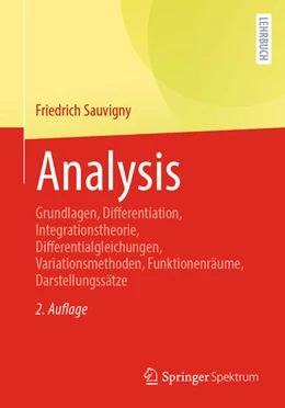 Abbildung von Sauvigny | Analysis | 2. Auflage | 2024 | beck-shop.de