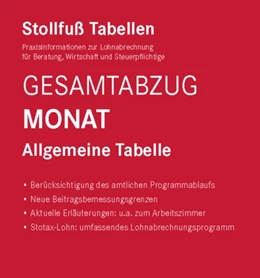 Abbildung von Tabelle, Gesamtabzug 2025 Monat | 120. Auflage | 2025 | beck-shop.de