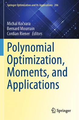 Abbildung von Kocvara / Mourrain | Polynomial Optimization, Moments, and Applications | 1. Auflage | 2024 | 206 | beck-shop.de