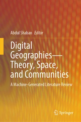 Abbildung von Shaban | Digital Geographies-Theory, Space, and Communities | 1. Auflage | 2025 | beck-shop.de