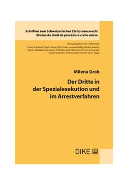 Abbildung von Grob | Der Dritte in der Spezialexekution und im Arrestverfahren
 | 1. Auflage | 2025 | Band 50 | beck-shop.de