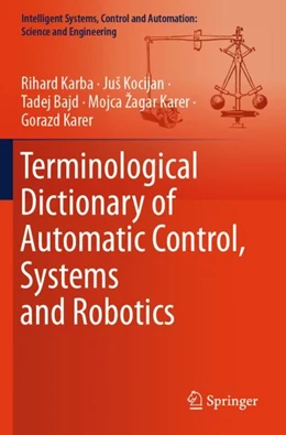 Abbildung von Karba / Kocijan | Terminological Dictionary of Automatic Control, Systems and Robotics | 1. Auflage | 2025 | beck-shop.de