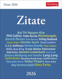 Abbildung von Budde | Zitate Tagesabreißkalender 2026 | 1. Auflage | 2025 | beck-shop.de
