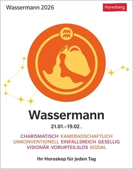 Abbildung von Satorius | Wassermann Sternzeichenkalender 2026 - Tagesabreißkalender - Ihr Horoskop für jeden Tag | 1. Auflage | 2025 | beck-shop.de