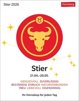 Abbildung von Satorius | Stier Sternzeichenkalender 2026 - Tagesabreißkalender - Ihr Horoskop für jeden Tag | 1. Auflage | 2025 | beck-shop.de