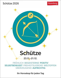 Abbildung von Satorius | Schütze Sternzeichenkalender 2026 - Tagesabreißkalender - Ihr Horoskop für jeden Tag | 1. Auflage | 2025 | beck-shop.de