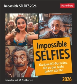 Abbildung von Impossible Selfies Postkartenkalender 2026 - Kuriose KI-Porträts, die es gar nicht geben dürfte | 1. Auflage | 2025 | beck-shop.de